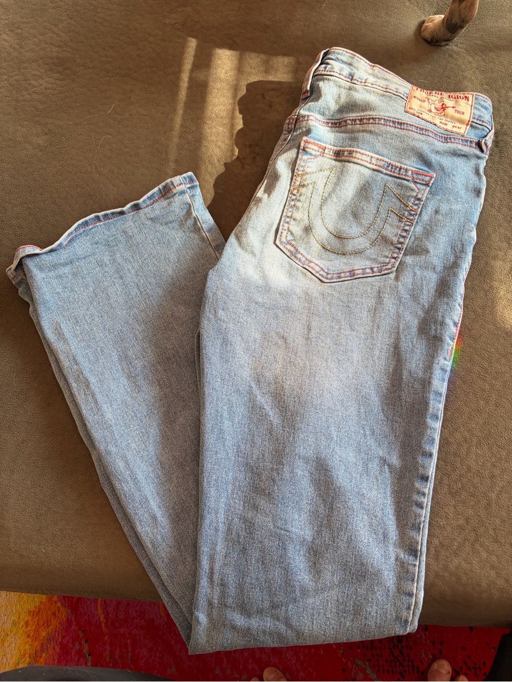 True Religion Women’s Bootcut Jeans - Faded/Light Blue